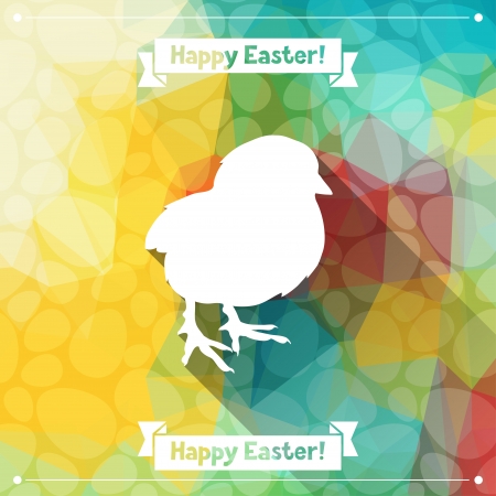 Happy Easter greeting card background.のイラスト素材
