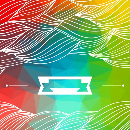 Card abstract geometric background.のイラスト素材