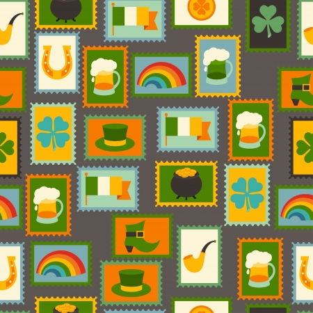 Saint Patrick's Day seamless pattern.のイラスト素材