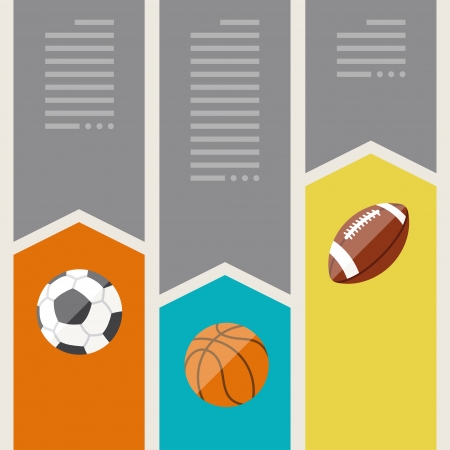 Sports infographics optional banners.のイラスト素材