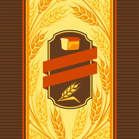 Package design for the bread.のイラスト素材