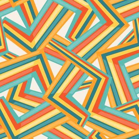 Bright abstract seamless geometric pattern.のイラスト素材