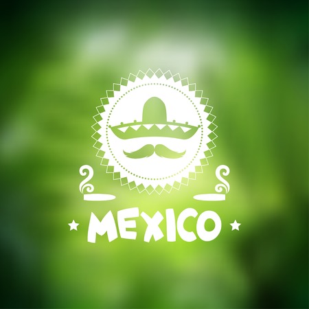 Ethnic mexican background design in native style.のイラスト素材