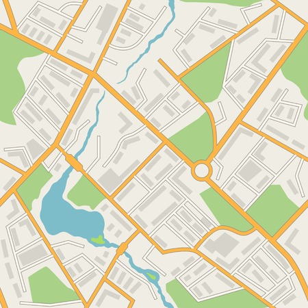 City map abstract seamless patternのイラスト素材