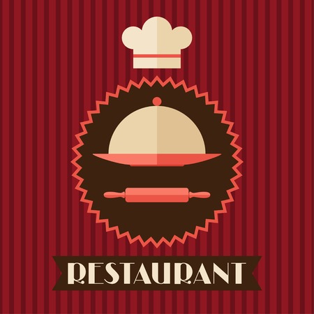 Restaurant menu background in flat design style のイラスト素材