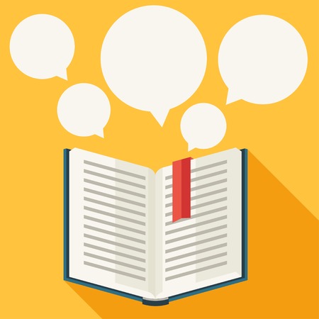 Education background with books in flat design style のイラスト素材