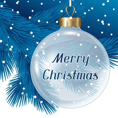 Holiday background card template with christmas balls.のイラスト素材