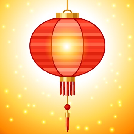 Chinese New Year background design with lanterns.のイラスト素材