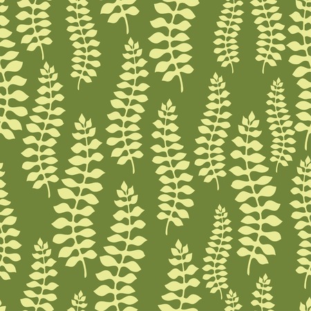 Seamless pattern design with stylized abstract leaves.のイラスト素材