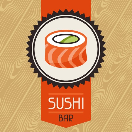 Background with sushi.のイラスト素材