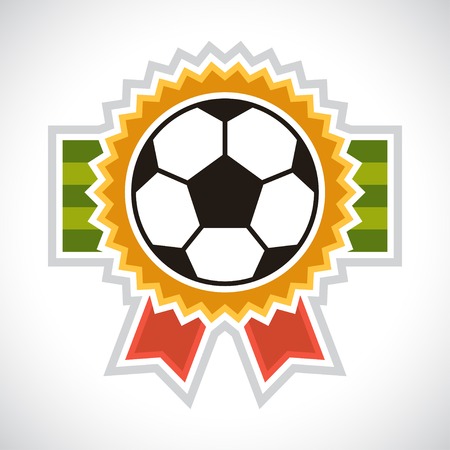 Sports illustration soccer football badge.のイラスト素材