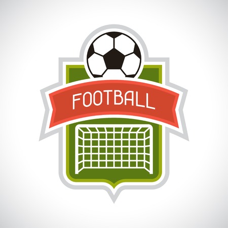 Sports illustration soccer football badge.のイラスト素材