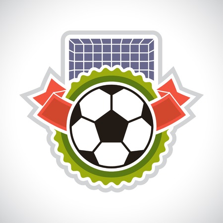 Sports illustration soccer football badge.のイラスト素材