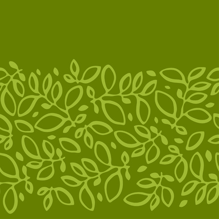 Seamless nature pattern with abstract leaves.のイラスト素材