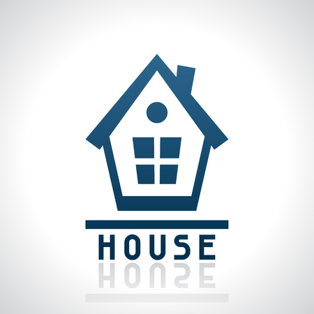 House logo template. Real estate design concept.のイラスト素材