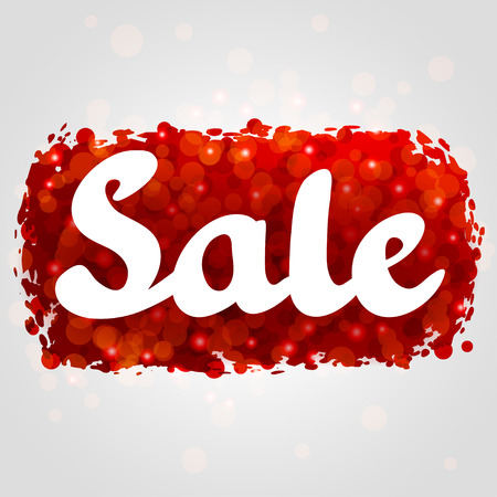 Sale red abstract background design with glitter.のイラスト素材