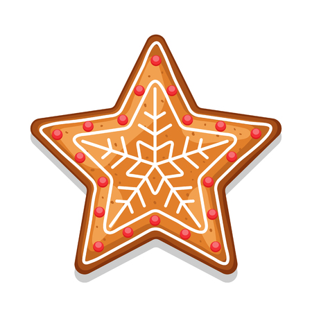 Gingerbread cookies star.のイラスト素材