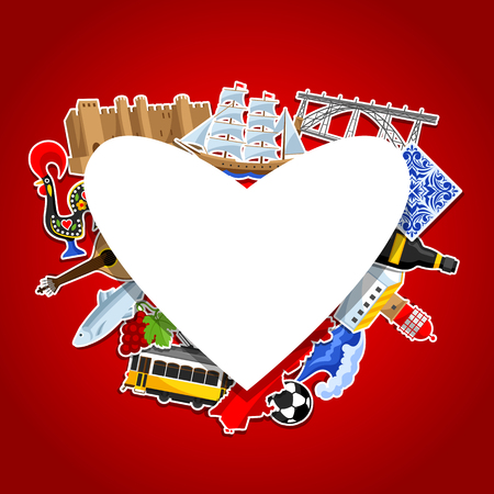 National traditional symbols and objectsのイラスト素材