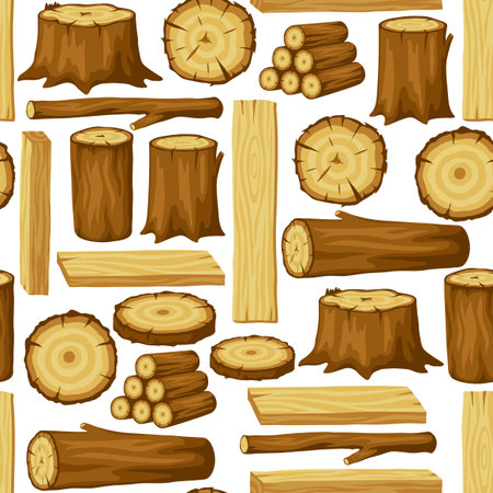 Vector of Seamless pattern with wood - ID:1-97400275 - Royalty Free ...
