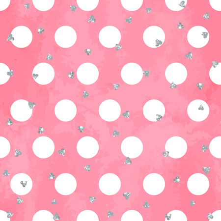 Abstract seamless pattern on aquarelle background with circles.のイラスト素材