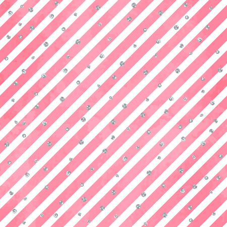 Abstract seamless pattern on aquarelle background with stripes.のイラスト素材