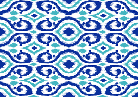 Ikat geometric folklore pattern.のイラスト素材