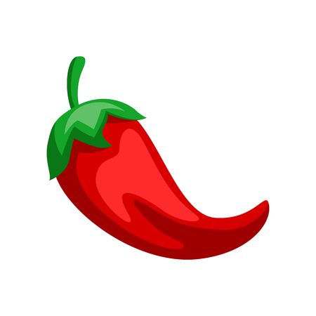 Illustration of red chili pepper. Mexican traditional seasoning.のイラスト素材