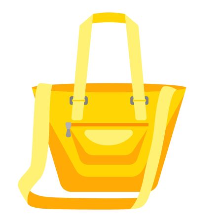 Illustration of fashion woman bag. Icon or image for tourism and shops.のイラスト素材