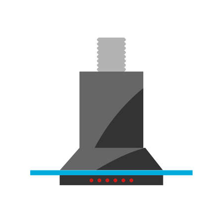 Stylized illustration of extractor hood. Home appliance or household item for advertising and shopping.のイラスト素材