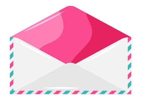 Decorative pink envelope. Image for decoration and design.のイラスト素材