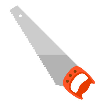 Illustration of saw. Tool for repair and construction.のイラスト素材