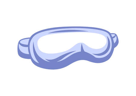 Illustration of sleeping mask for eyes. Icon, emblem or label for sleep products.のイラスト素材