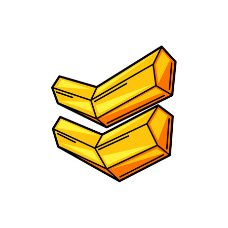 Illustration of chevron. Gaming creative illustration. Trendy symbol in modern cartoon style.のイラスト素材