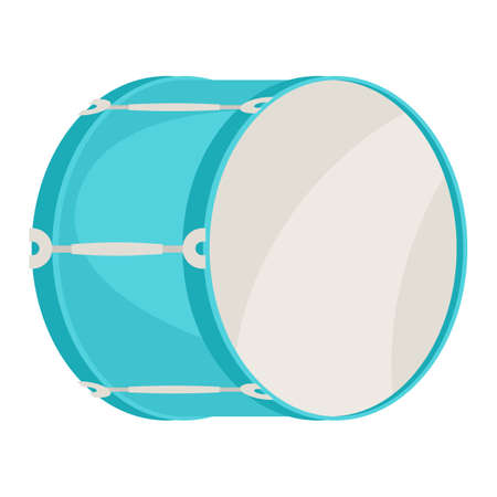 Illustration of drum. Musical instrument for concert poster or advertisement.のイラスト素材