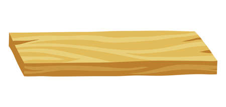 Illustration of wood plank. Adversting icon or image for forestry and lumber industry.のイラスト素材