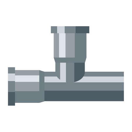 Illustration of pipe. Adversting icon or image for industry and shops.のイラスト素材