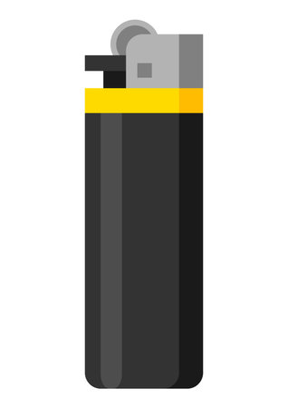 Illustration of lighter. Promotional template or adversting image for industry and business.のイラスト素材