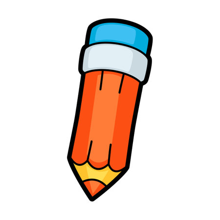 Illustration of pencil. School education icon or image for industry and business.のイラスト素材
