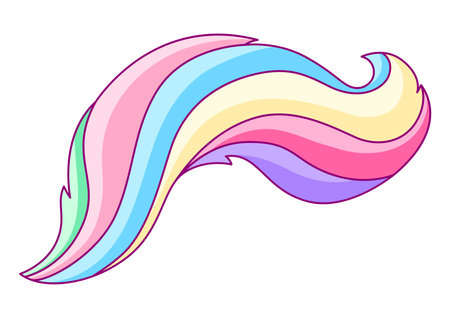 Illustration of abstract colored swirl. Colorful shiny bright curls.のイラスト素材