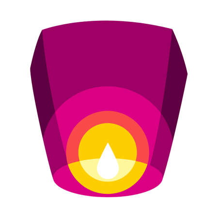 Illustration of Diwali paper lantern. Deepavali or dipavali festival of lights. Indian Holiday image of traditional symbol.のイラスト素材