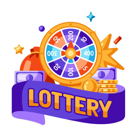 Wheel of fortune. Lucky roulette illustration. Concept for gambling or online games.のイラスト素材