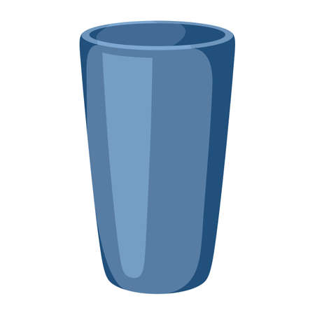 Home decoration vase. Illustration of flower pot. Interior and outdor decor icon.のイラスト素材