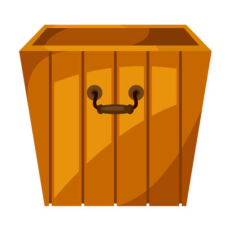 Home decoration vase. Illustration of flower pot. Interior and outdor decor icon.のイラスト素材