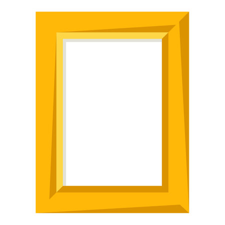 Stylized illustration of picture frame. Image for design or decoration.のイラスト素材