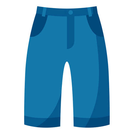 Stylized illustration of jeans. Image for design or decoration.のイラスト素材