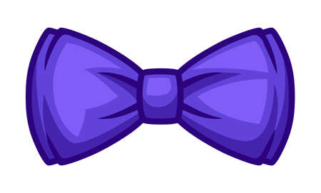 Illustration of bow tie. Cartoon stylized picture. Icon for design and decoration.のイラスト素材