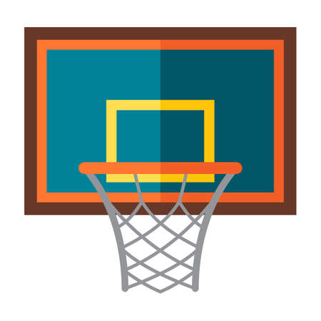 Icon of basketball basket. Sport equipment illustration. For training and competition design.のイラスト素材