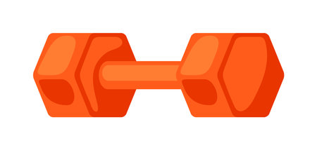 Icon of dumbbell. Sport equipment illustration. For training and competition design.のイラスト素材