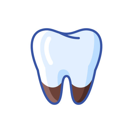Illustration of aching tooth. Dentistry and health care icon. Stomatology and medical item.