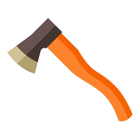 illustration of ax. garden tools and equipment. season garden icon.のイラスト素材